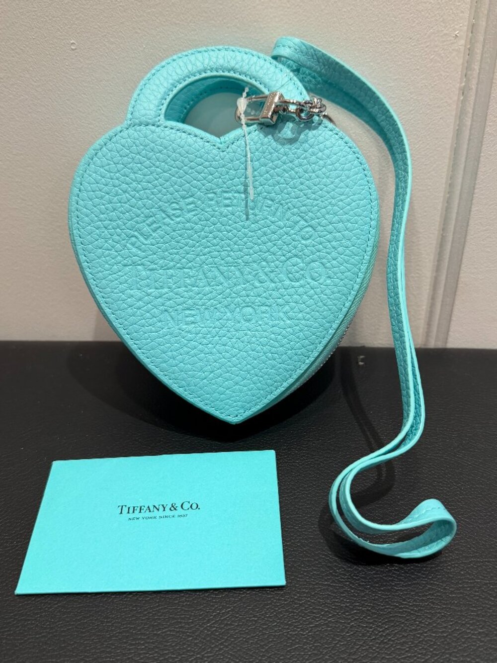 Tiffany & Co. Return To Tiffany Heart Shaped Leather Mini Bag Coin Purse Case